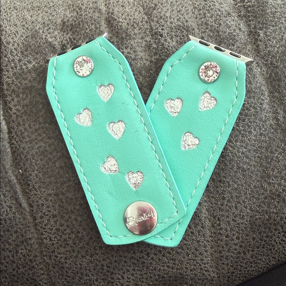 Tiffany Blue Spark*l Watchband with Heart Cutouts